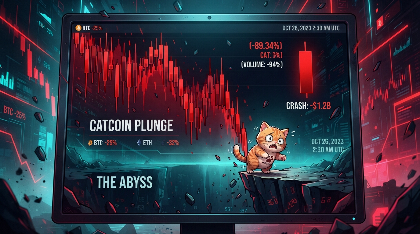 $CATE 一分钟崩掉 65%：流量明星币的泡沫，被一次宕机捅破了