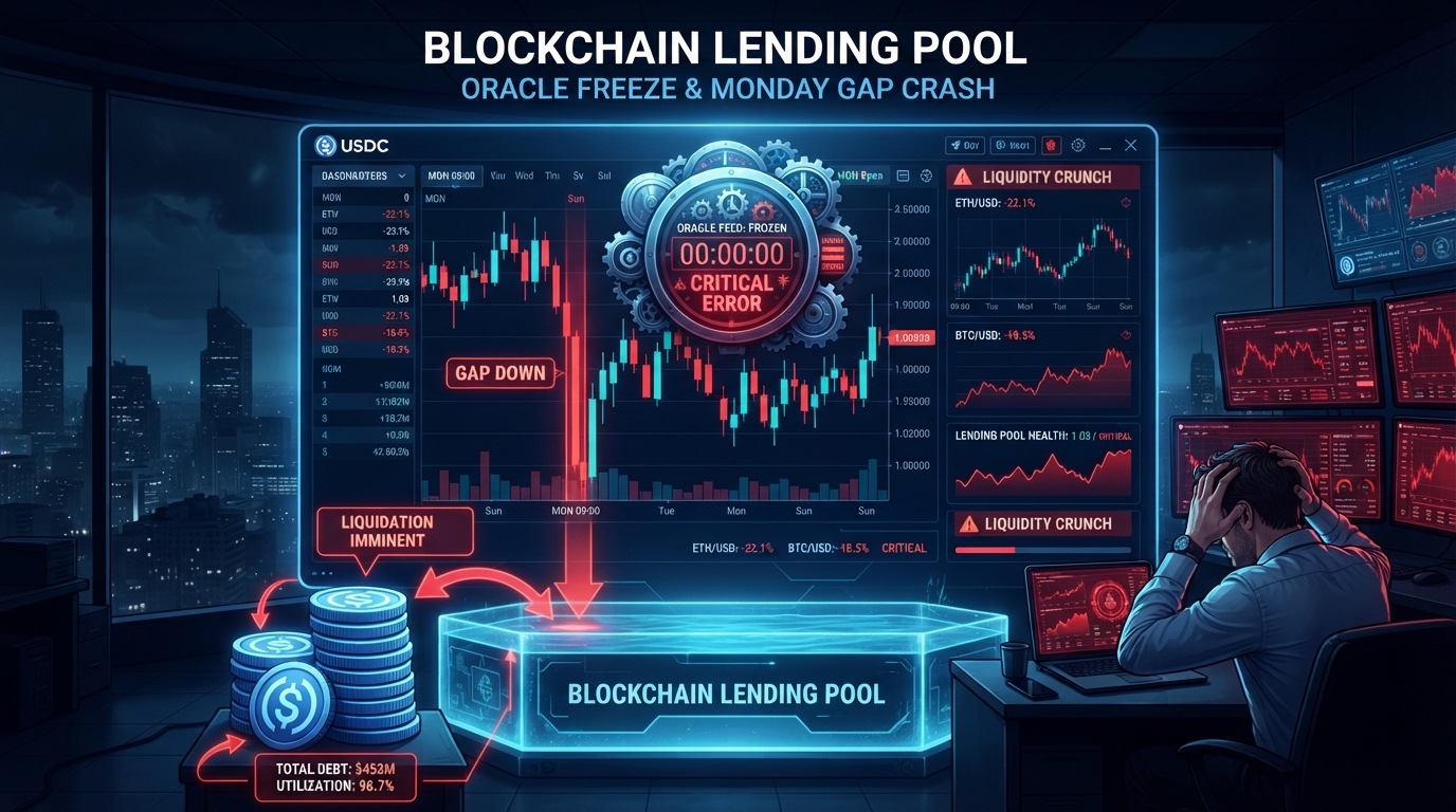 Aave 上线股票代币抵押借贷:周末价格断档,USDC 出借人可能替坏账买单