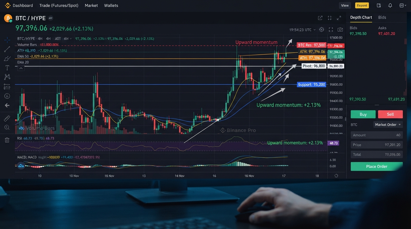 BTC 区间震荡等待方向选择，HYPE 日线反弹信号确认 | 本周行情深度复盘